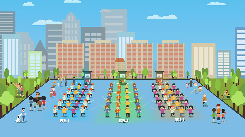 清聽聲學定向廣場舞音響