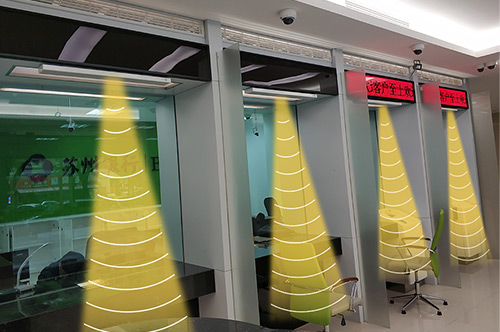 銀行超聲波定向聲音,創造獨立音區