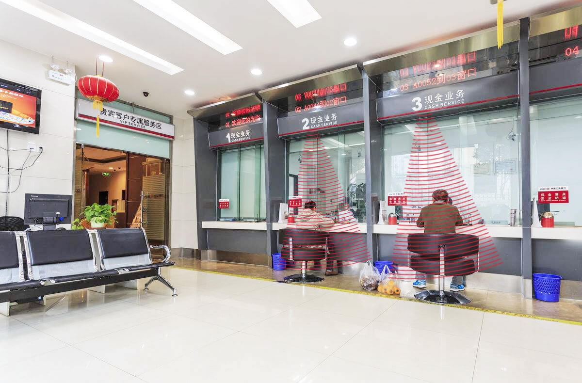 清聽聲學(xué)定向音響有效解決銀行大廳聲音串音、嘈雜問(wèn)題 實(shí)現(xiàn)區(qū)域定向發(fā)聲